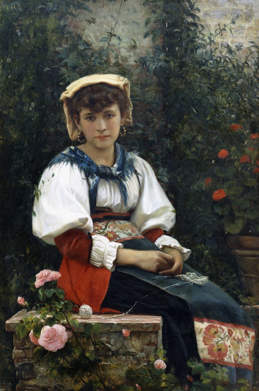 Uma beleza toscana, 1874 de Giovanni Costa