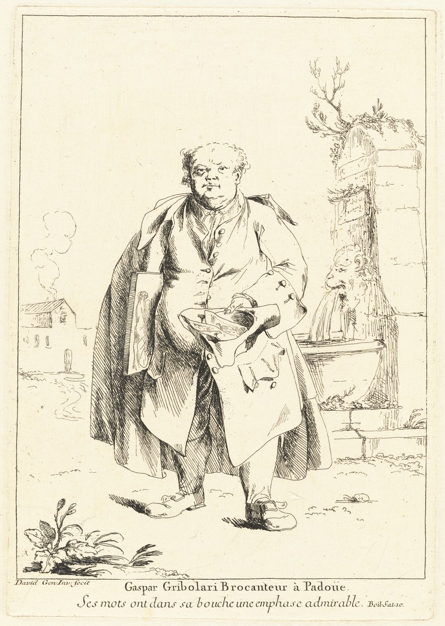 Gaspar Gribolari Brocanteur à Padoüe (Gaspar Gribolari, Revendedor de Segunda Mão em Pádua) de Giovanni David