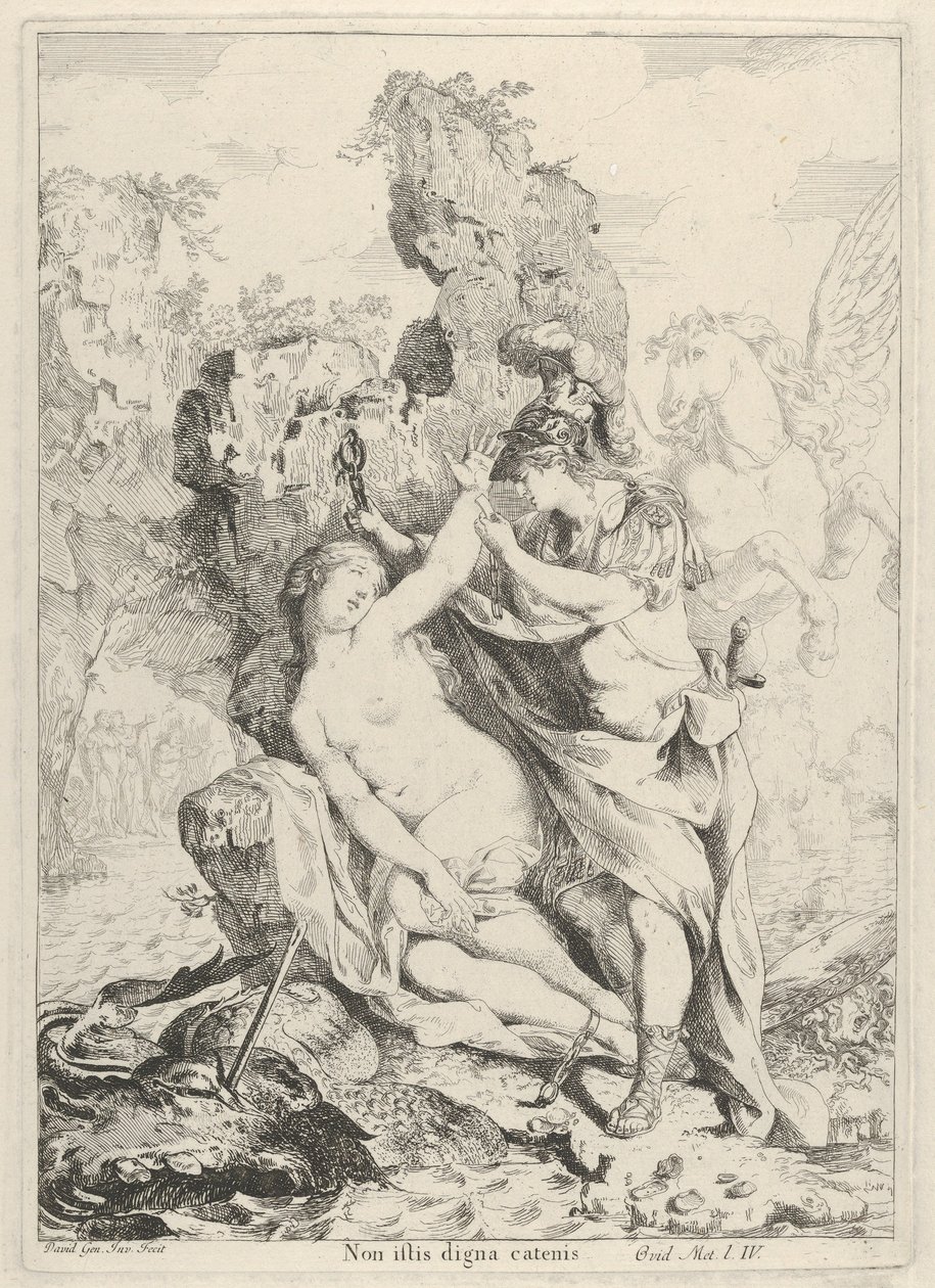 Perseu salvando Andrômeda, 1775. de Giovanni David
