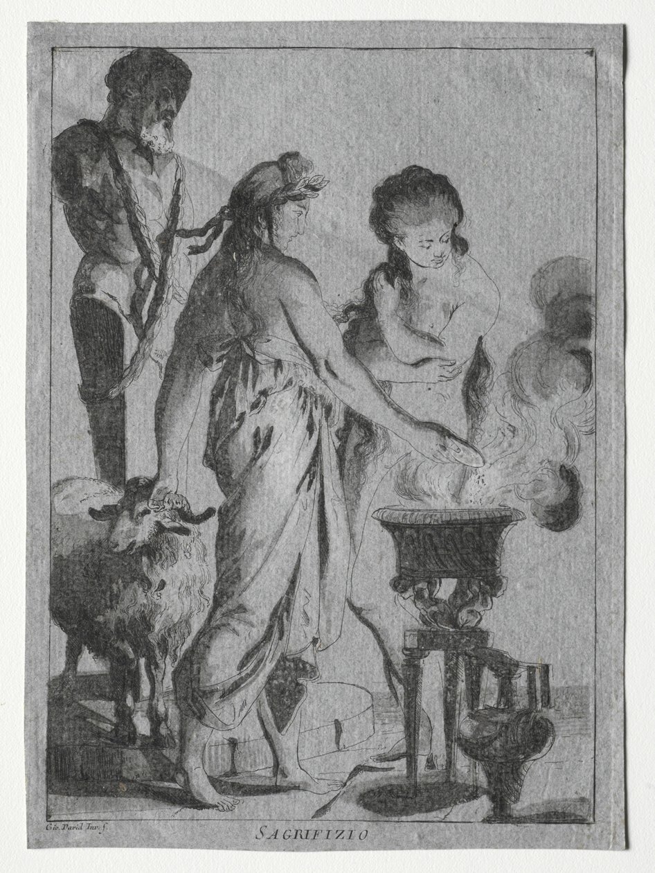 Sacrifício, c. 1775-1776. de Giovanni David