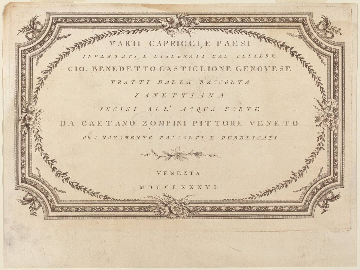 Frontispício de Giovanni De Pian