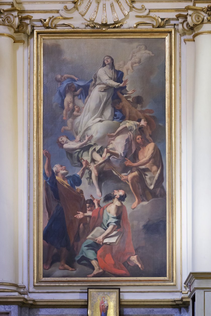 Pintura dedicada à Virgem, Domenico Pestrini, santuário da Madonna de San Luca de Giovanni Domenico Piestrini