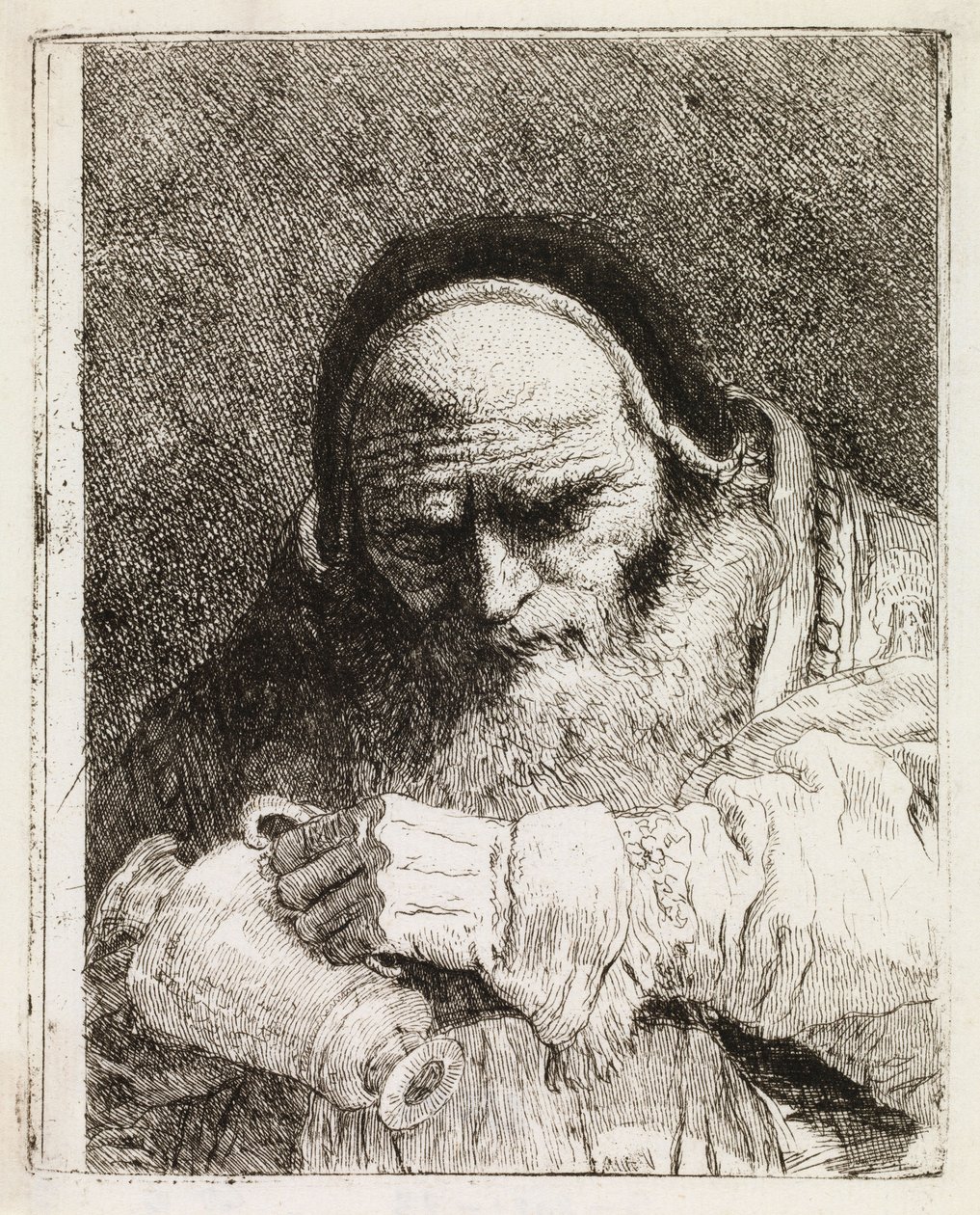 Um Papa a segurar um jarro de Giovanni Domenico Tiepolo