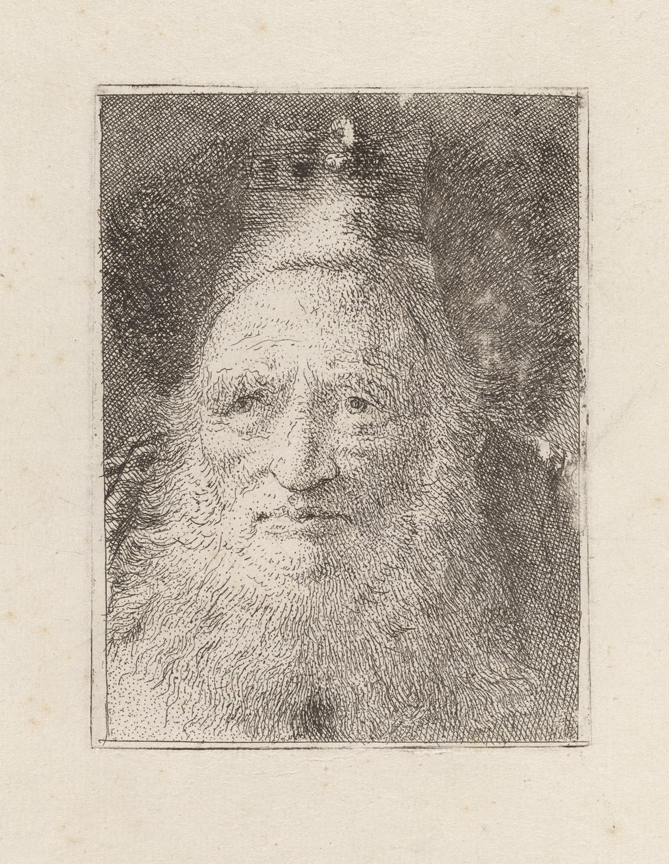 Velho Barbudo com Chapéu, da Raccolta di Teste (Colecção de Cabeças) de Giovanni Domenico Tiepolo