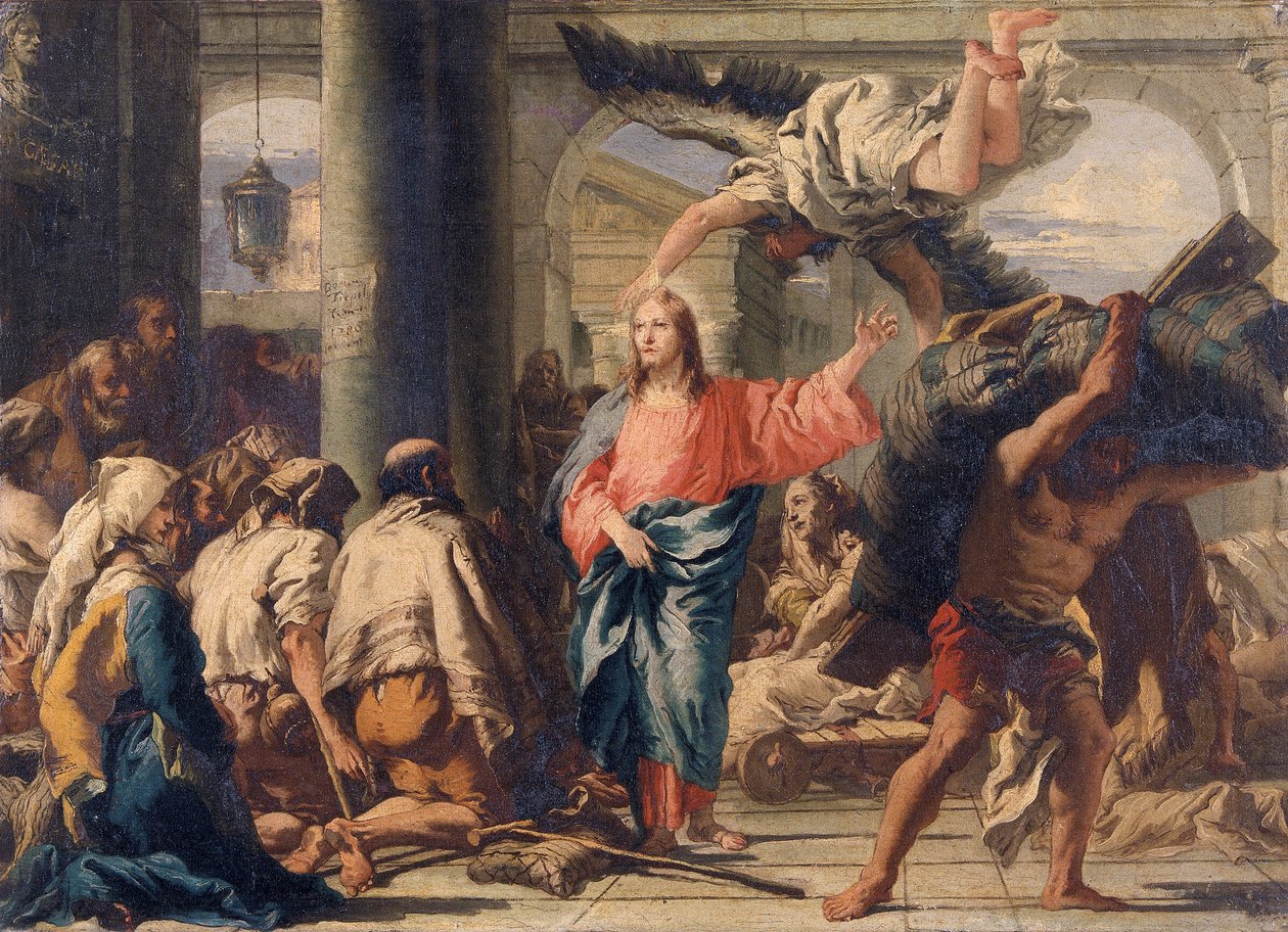 "Cristo na piscina de Bethesda", 1780 de Giovanni Domenico Tiepolo