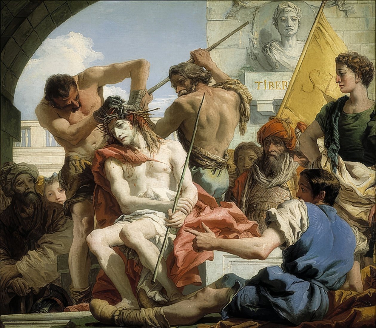 A coroação de espinhos de Cristo. 1772 de Giovanni Domenico Tiepolo