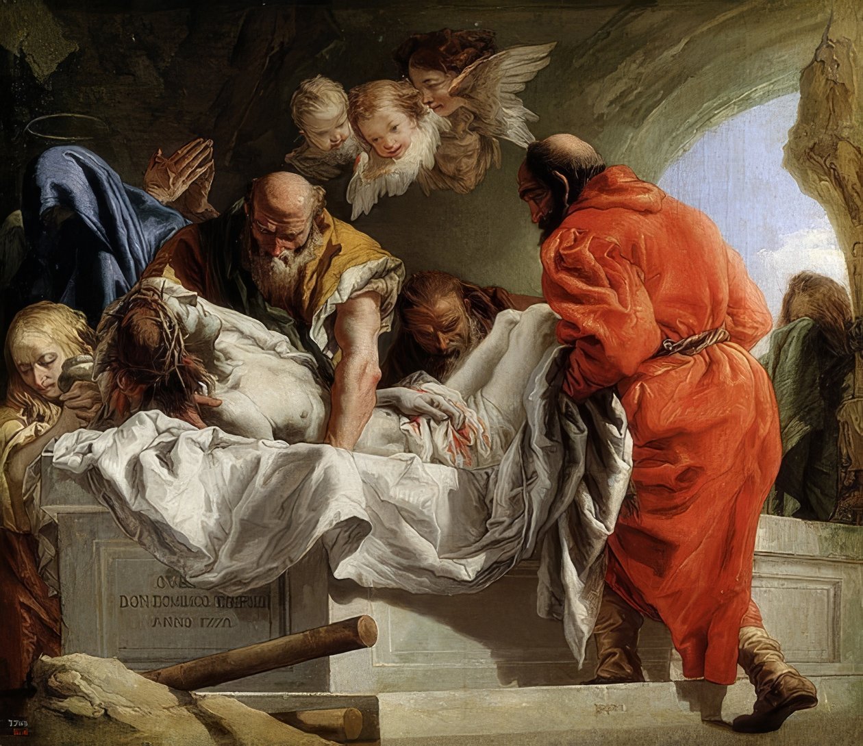 O enterro de Cristo. 1772 de Giovanni Domenico Tiepolo