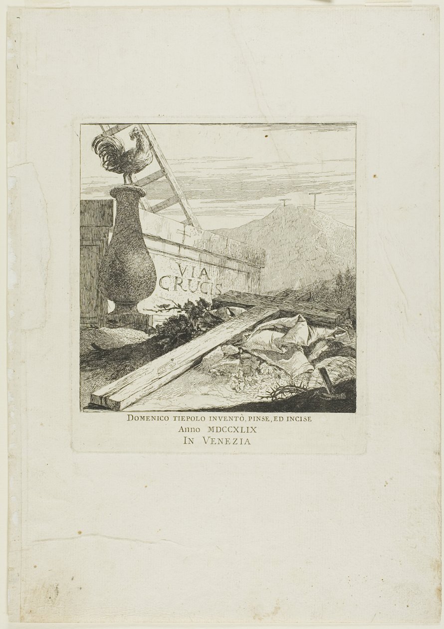 Frontispício para as Estações da Cruz de Giovanni Domenico Tiepolo