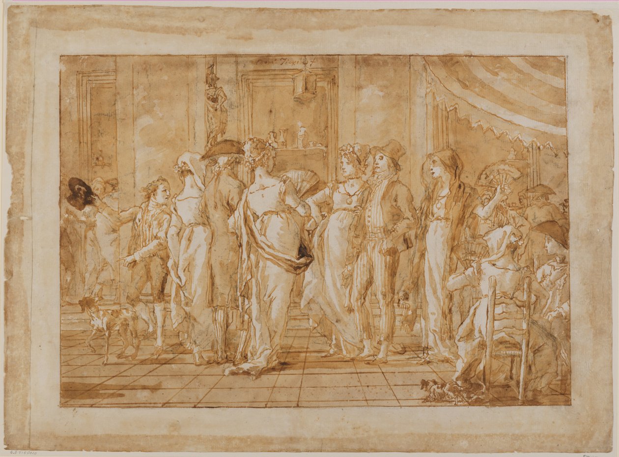 «Na praça» de Giovanni Domenico Tiepolo