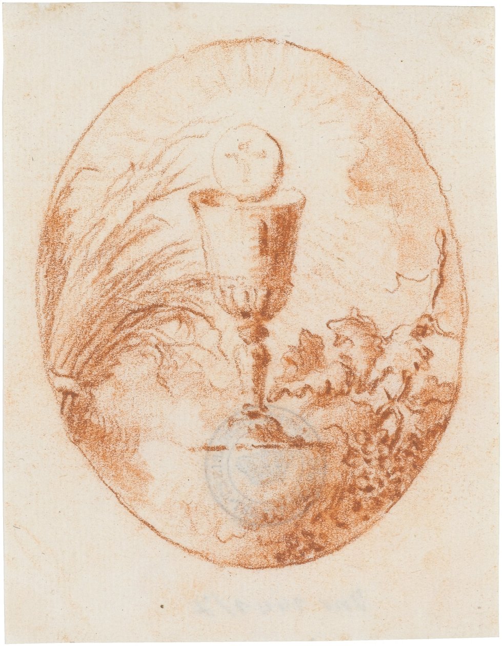 Kelch und Hostie, Brot und Wein de Giovanni Domenico Tiepolo