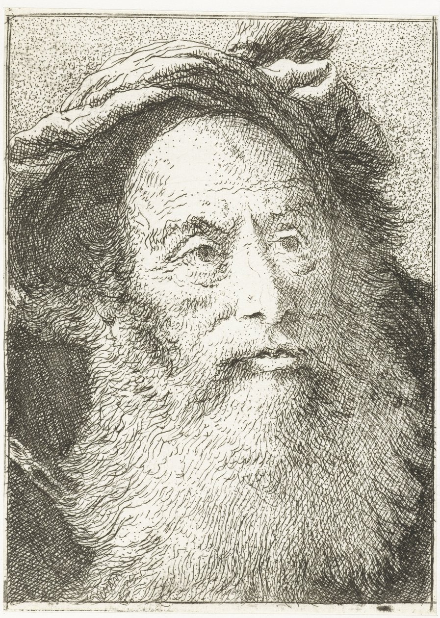 Homem com barba
Colecção de cabeças (título da série)
Raccolta di Teste (título da série) de Giovanni Domenico Tiepolo