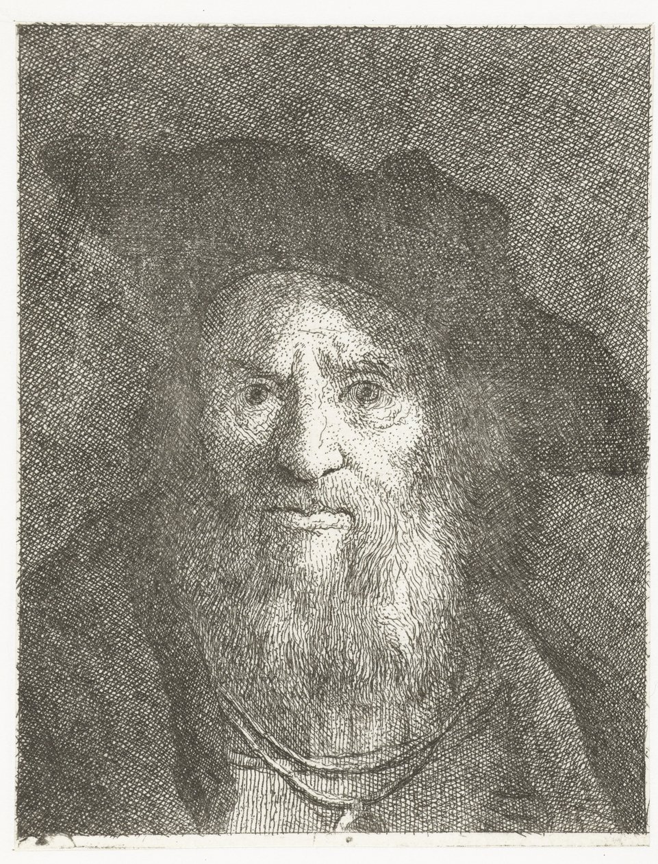 Homem com boina
Colecção de cabeças (título da série)
Raccolta di Teste (título da série) de Giovanni Domenico Tiepolo
