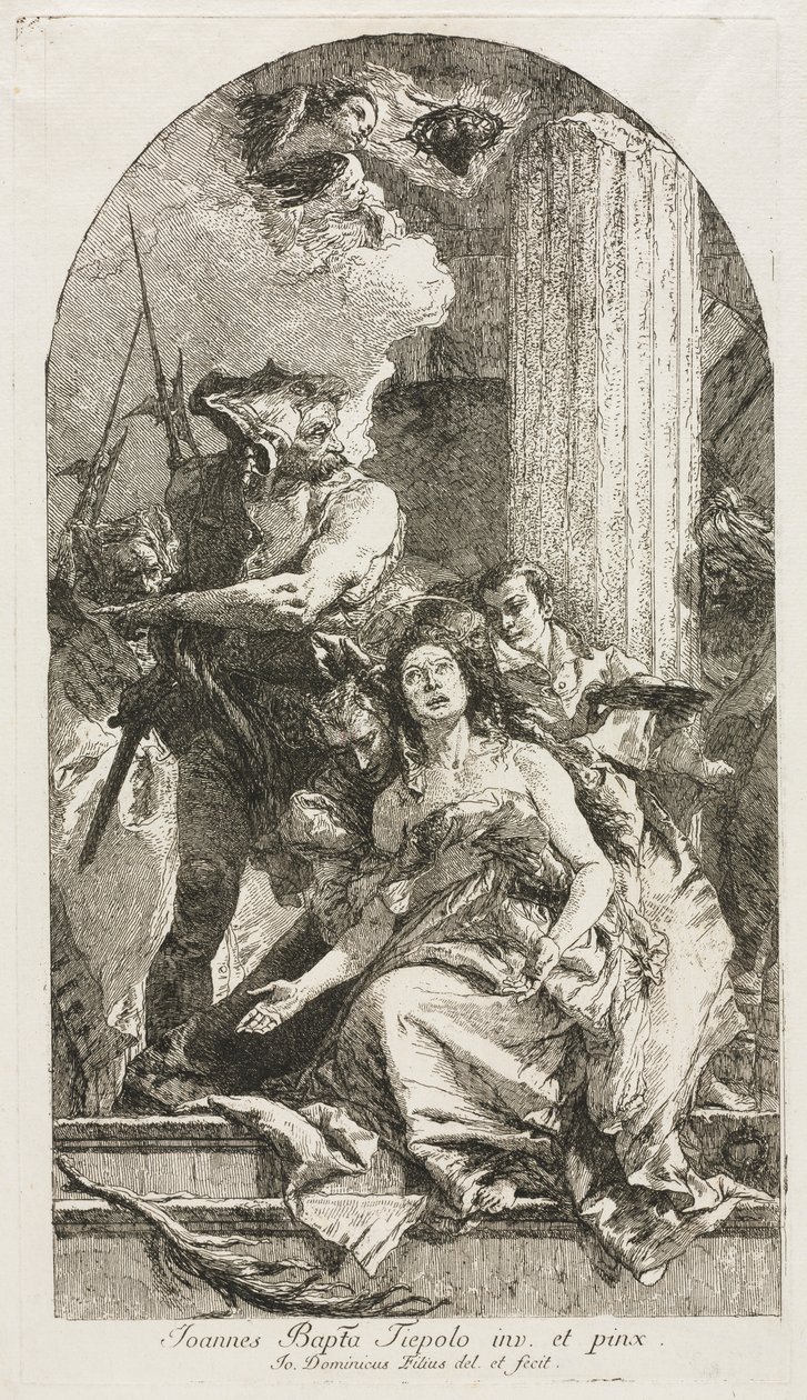Martírio de Santa Agata. de Giovanni Domenico Tiepolo