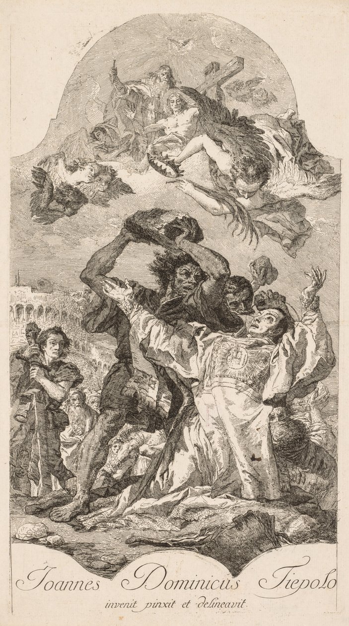 Martírio de Santo Estêvão de Giovanni Domenico Tiepolo