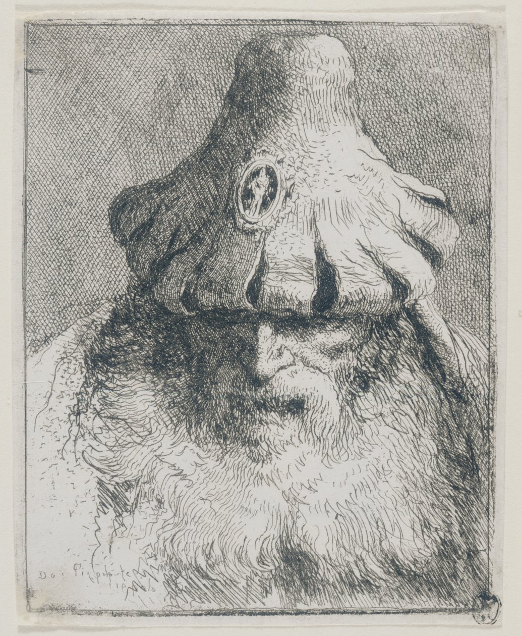 Ancião com chapéu cónico de Giovanni Domenico Tiepolo