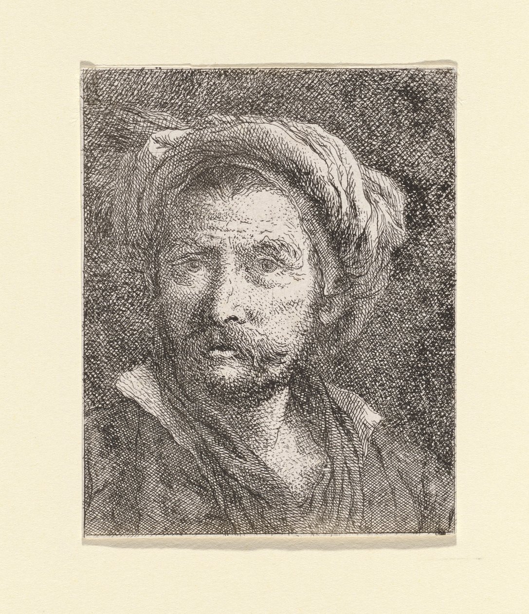 Velho com Turban, da Raccolta di Teste (Colecção de Cabeças) de Giovanni Domenico Tiepolo