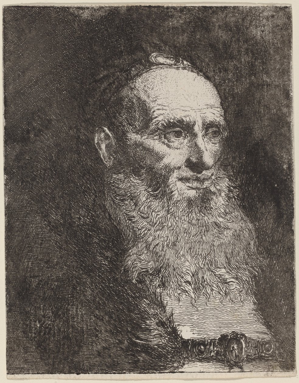 Velho com barba de Giovanni Domenico Tiepolo