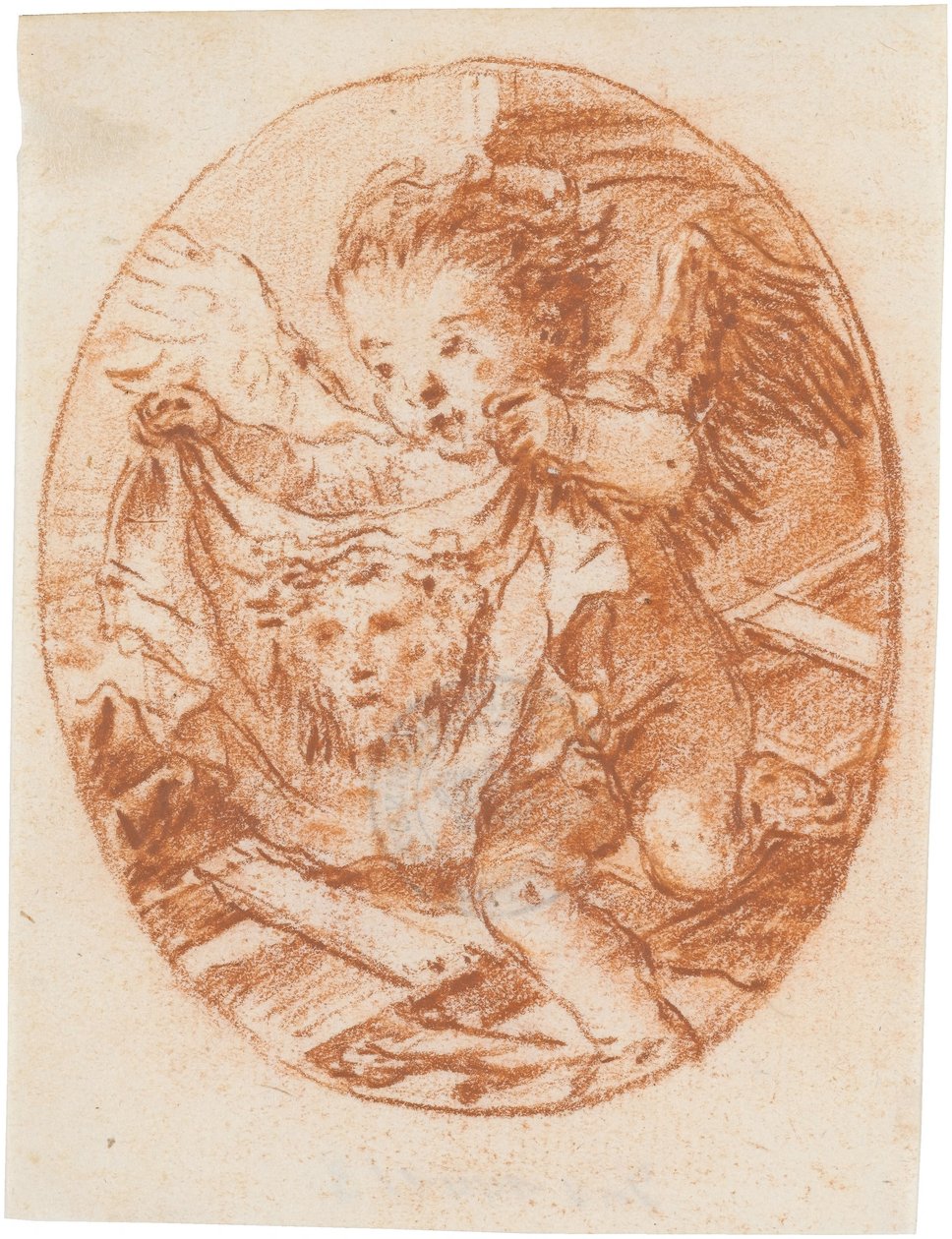 Putto mit Schweißtuch der Veronika und den Leidenswerkzeugen de Giovanni Domenico Tiepolo