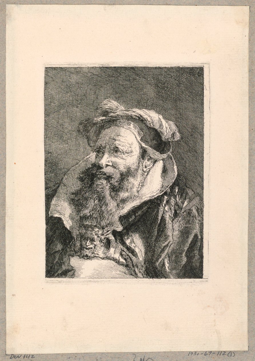 coleção de cabeças de Giovanni Domenico Tiepolo