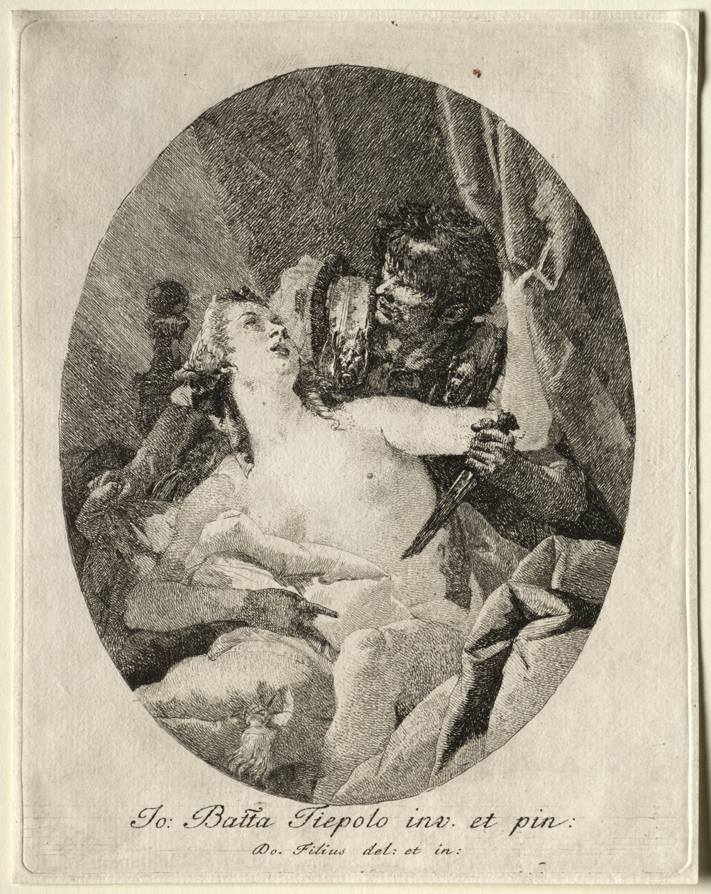 Tarquínio e Lucrécia de Giovanni Domenico Tiepolo