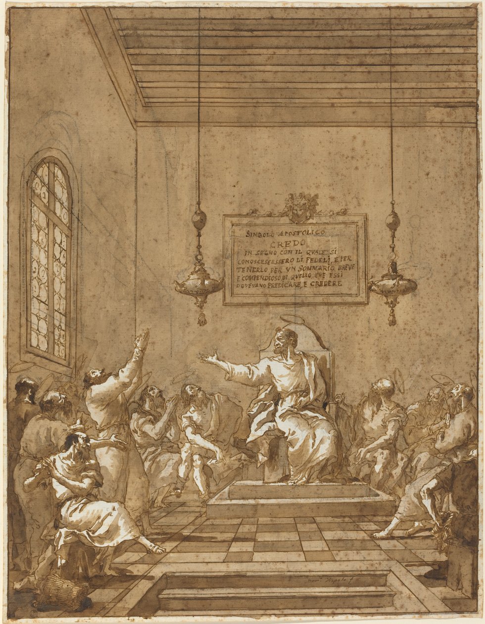 O Credo dos Apóstolos de Giovanni Domenico Tiepolo