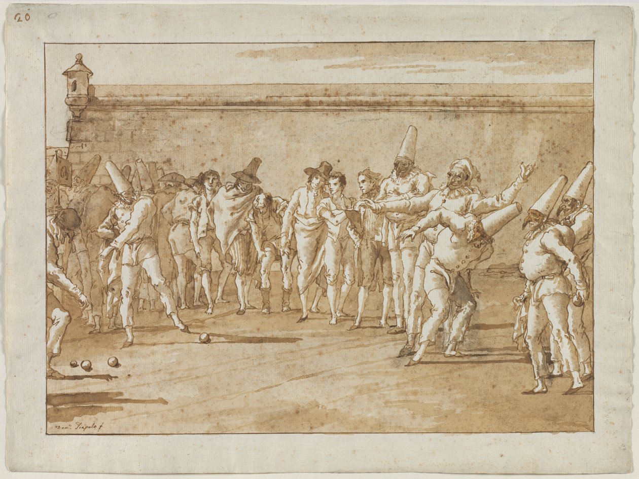 O jogo de boliche de Giovanni Domenico Tiepolo