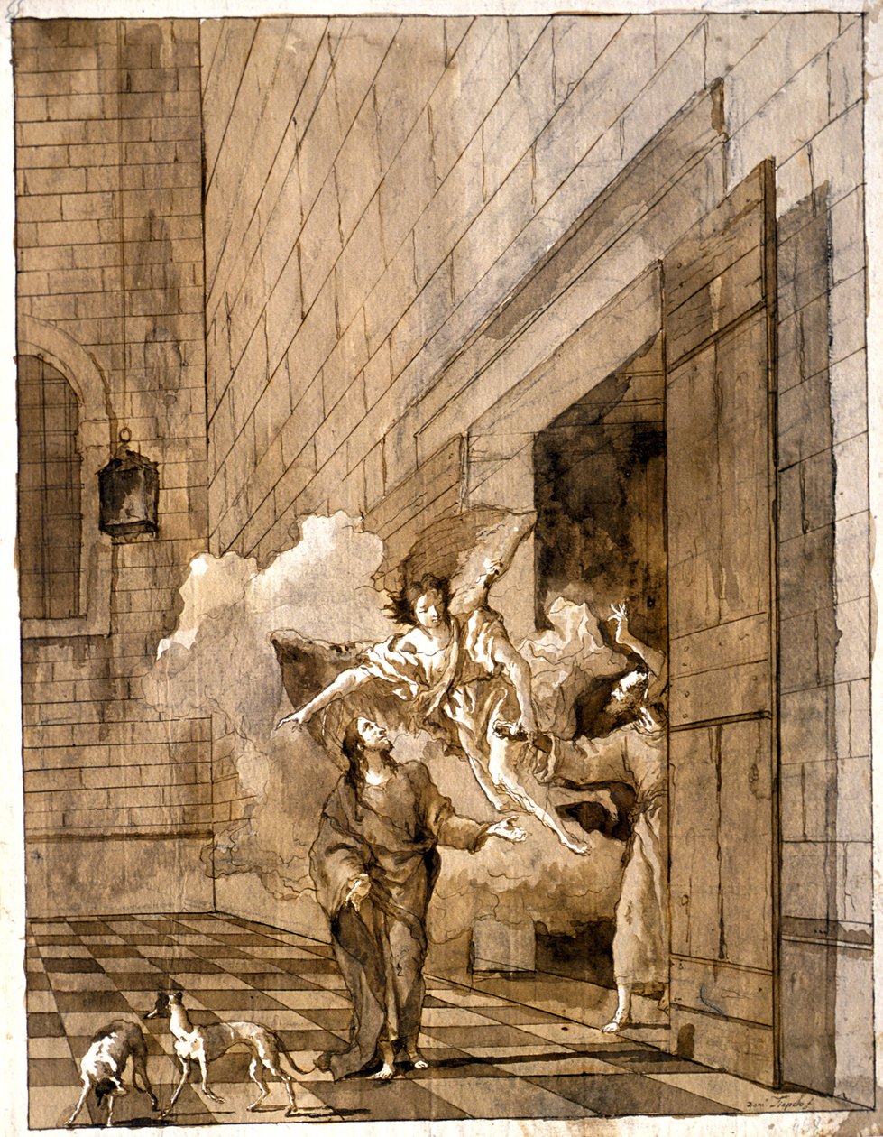 A libertação de São Pedro e São João da prisão de Giovanni Domenico Tiepolo
