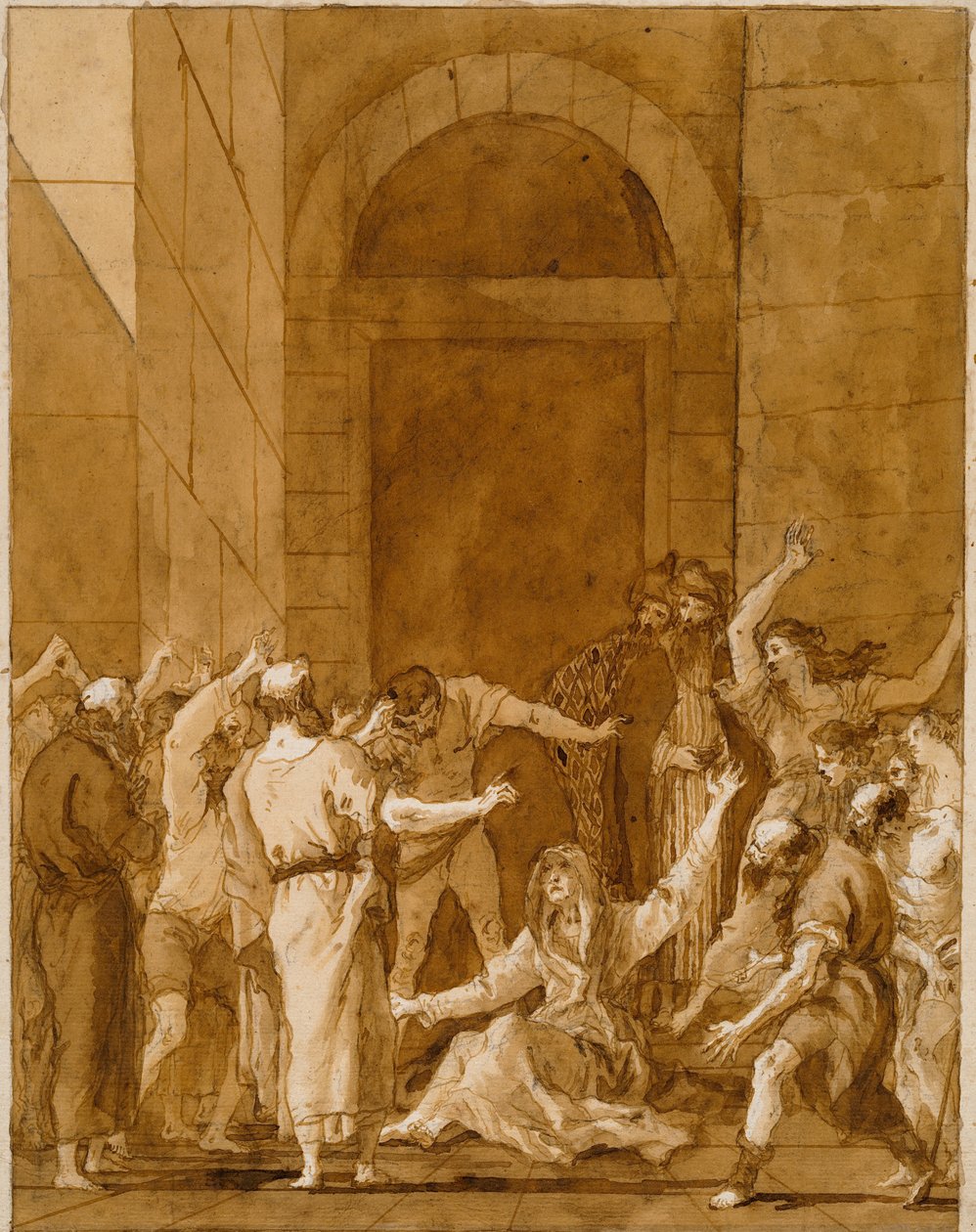 A Ressurreição de Tabita de Giovanni Domenico Tiepolo