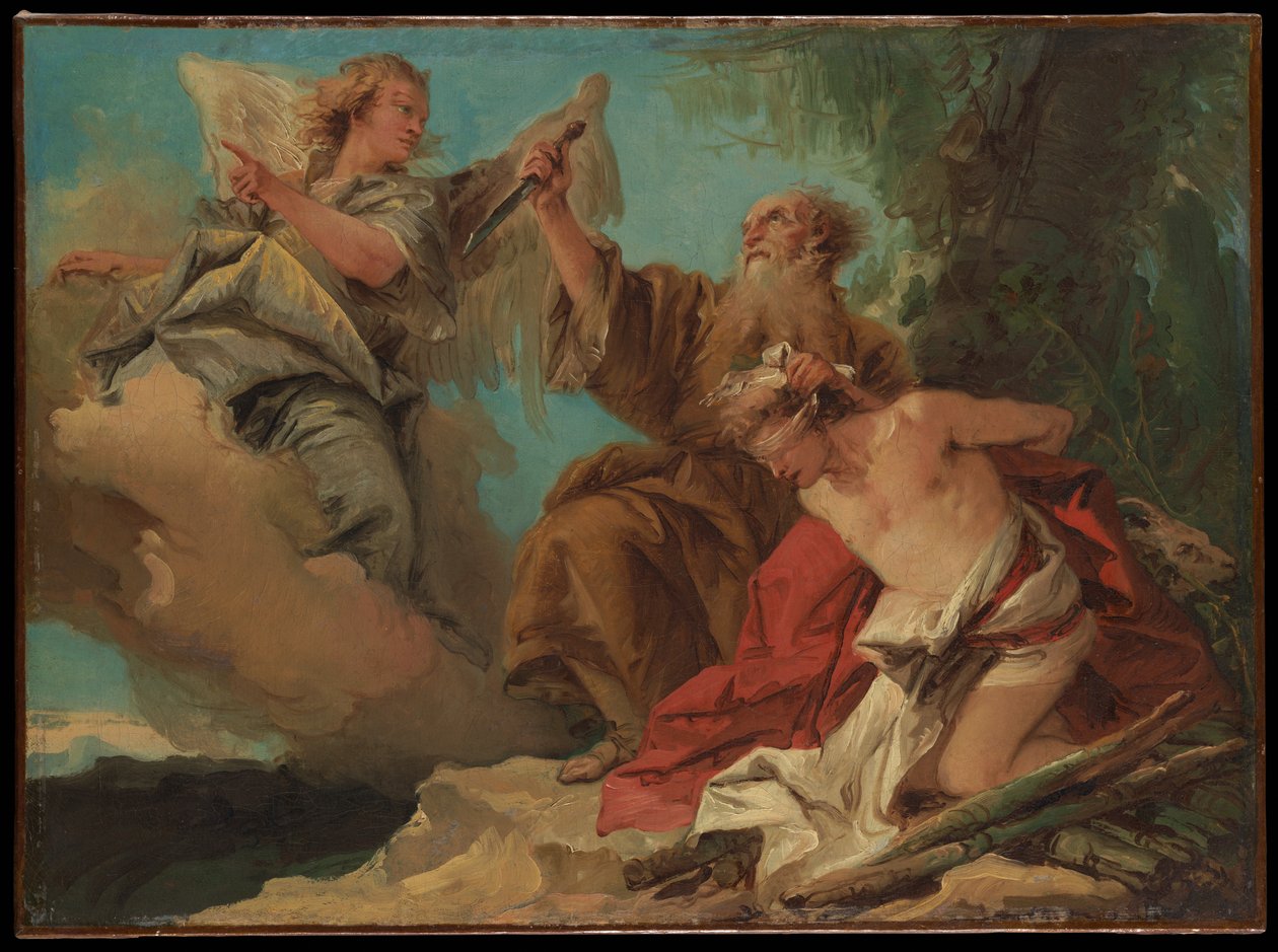 O Sacrifício de Isaac de Giovanni Domenico Tiepolo