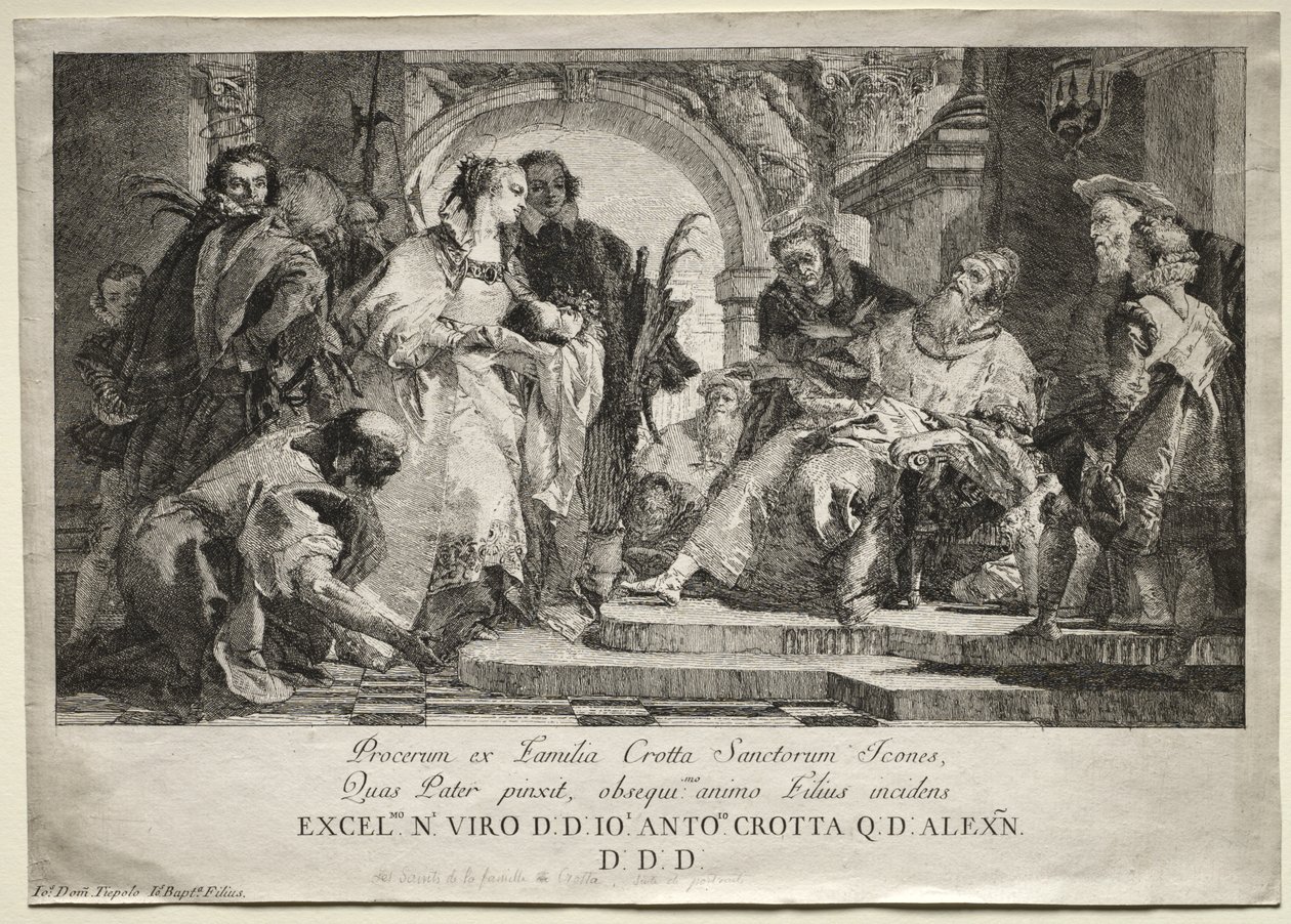 Os Santos da Família Crotta de Giovanni Domenico Tiepolo