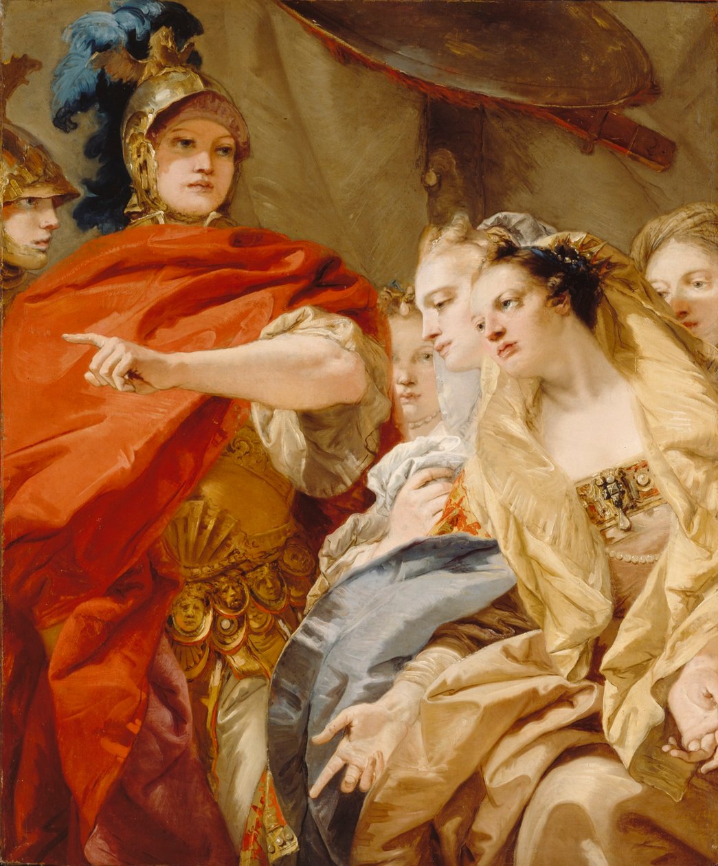 As mulheres de Dario invocando a clemência de Alexandre de Giovanni Domenico Tiepolo
