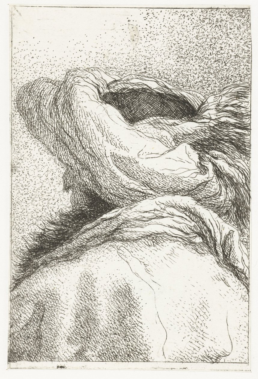 Turco com cabeça afastada com turbante
Colecção de cabeças (título da série)
Raccolta di Teste (título da série) de Giovanni Domenico Tiepolo