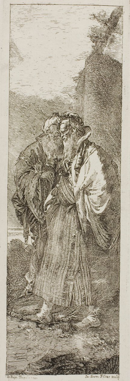 Dois Velhos de Giovanni Domenico Tiepolo
