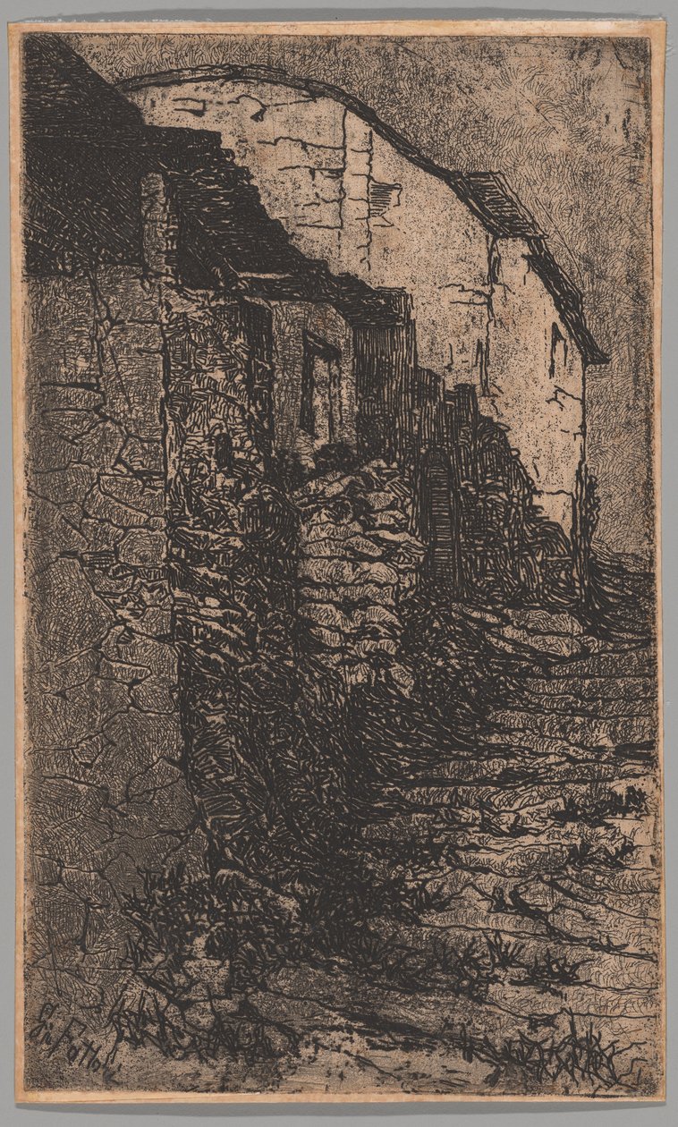 Bauco, perto de Roma de Giovanni Fattori