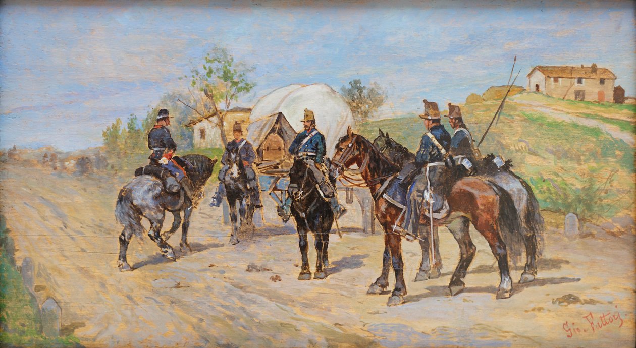 Cavalaria em repouso de Giovanni Fattori