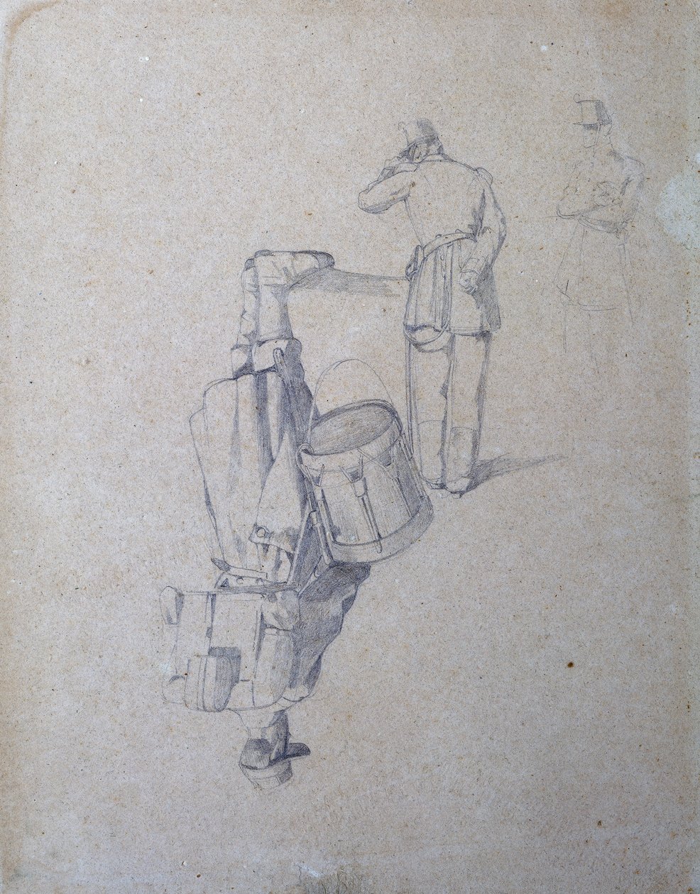 Baterista e dois soldados de Giovanni Fattori