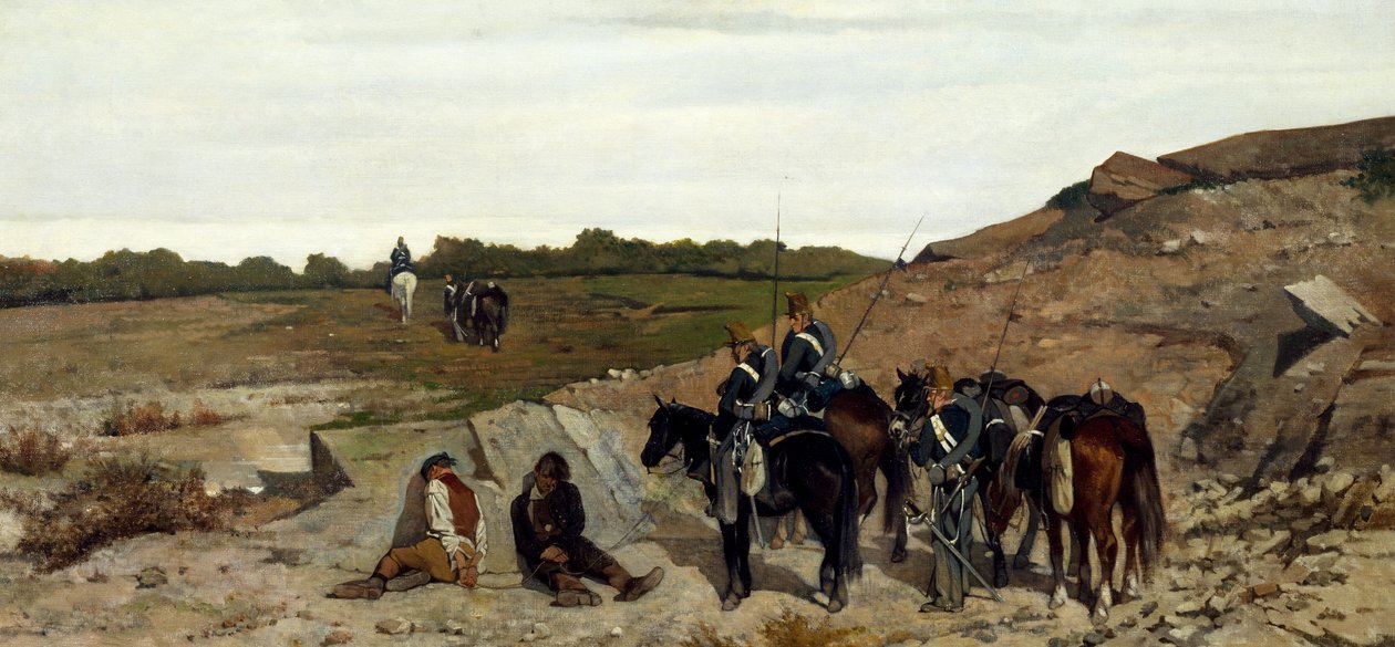Episódio da campanha contra o ladrão de Giovanni Fattori