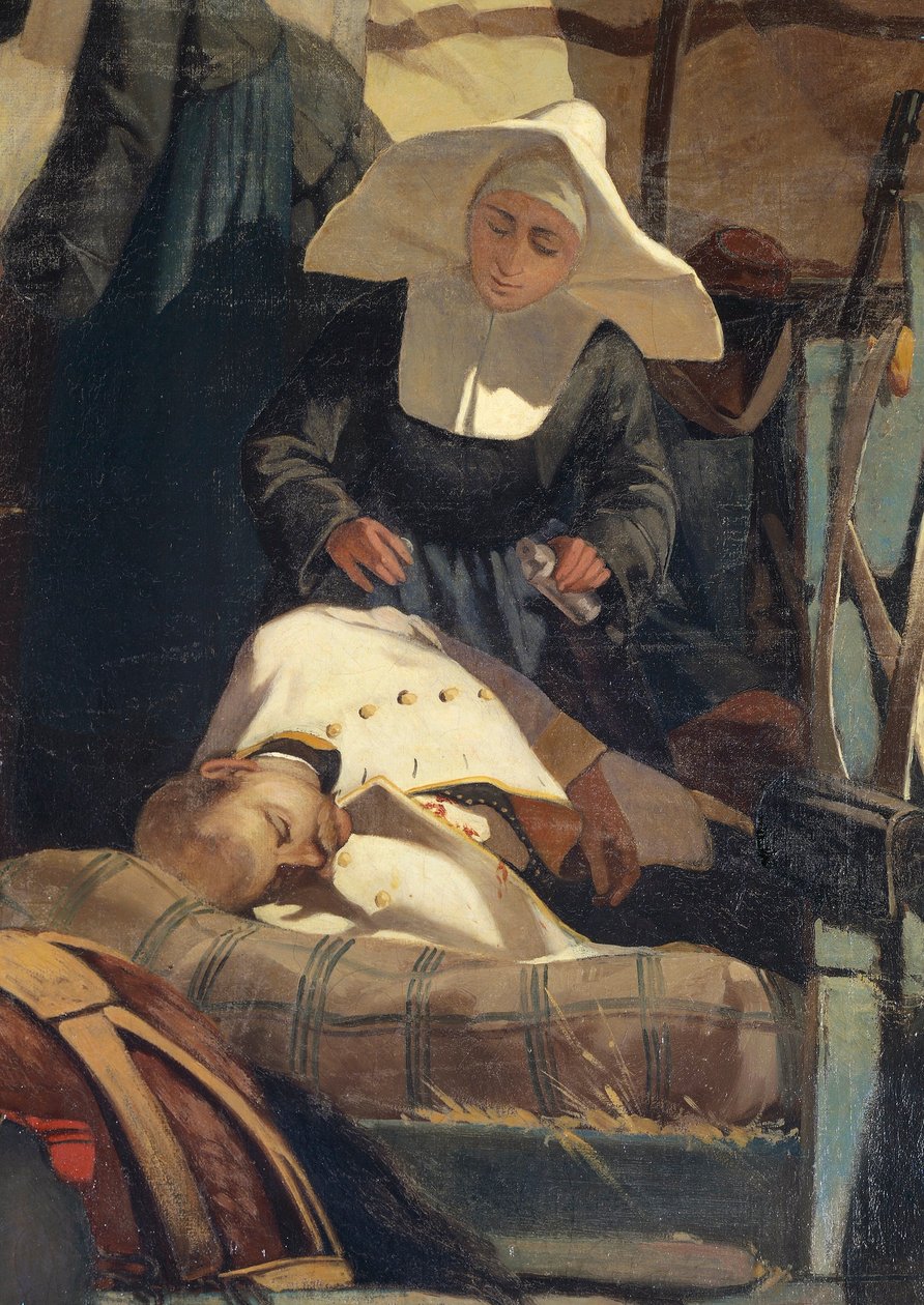 Itália, Florença, O Campo Italiano após a Batalha de Magenta, detalhe de Giovanni Fattori