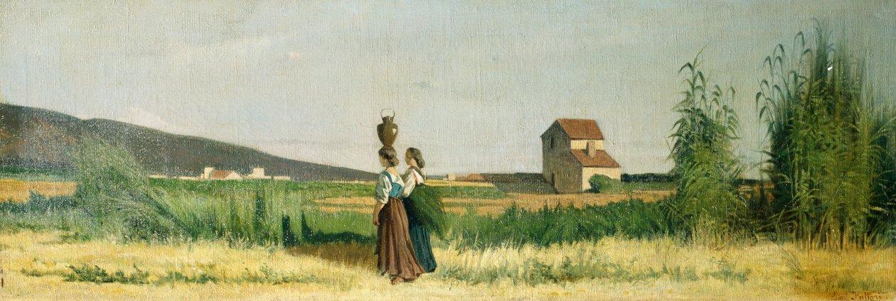 Transportador de Água Livorno de Giovanni Fattori