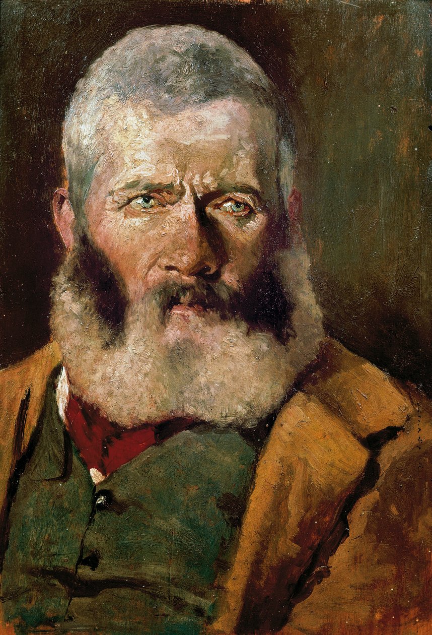 Retrato de cowboy, ca 1882 (óleo sobre tela) de Giovanni Fattori