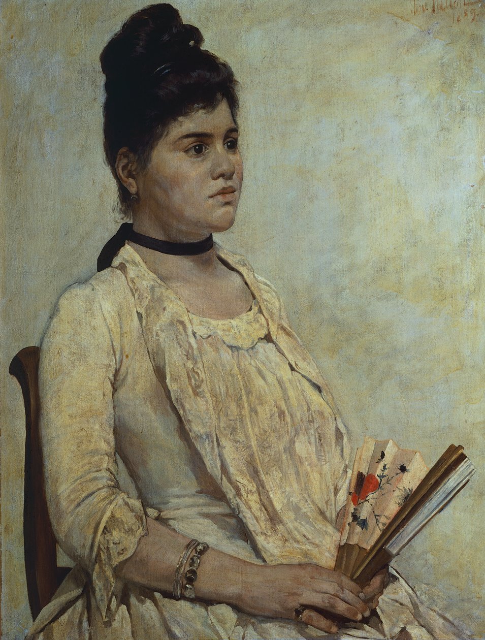 Retrato da enteada Giulia Marinelli de Giovanni Fattori