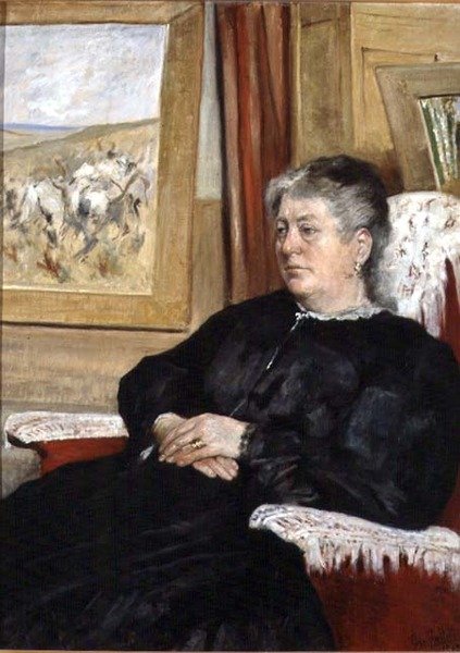 Retrato da mulher do artista de Giovanni Fattori