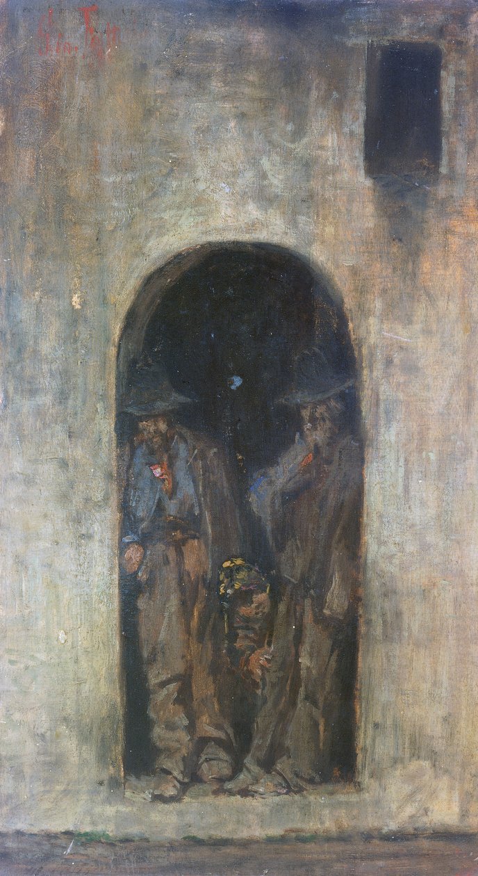 Os carvoeiros ou trabalhadores da Maremma de Giovanni Fattori