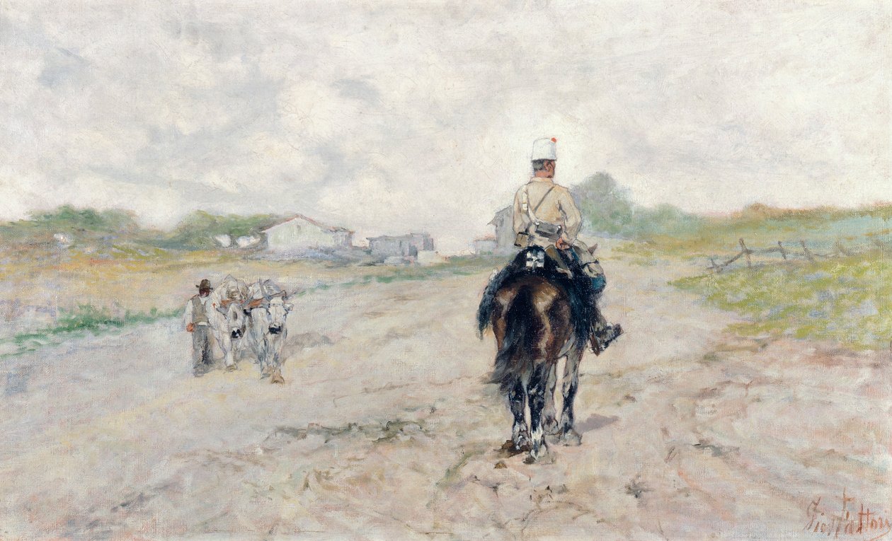 O soldado, de Giovanni Fattori (1825-1908) de Giovanni Fattori