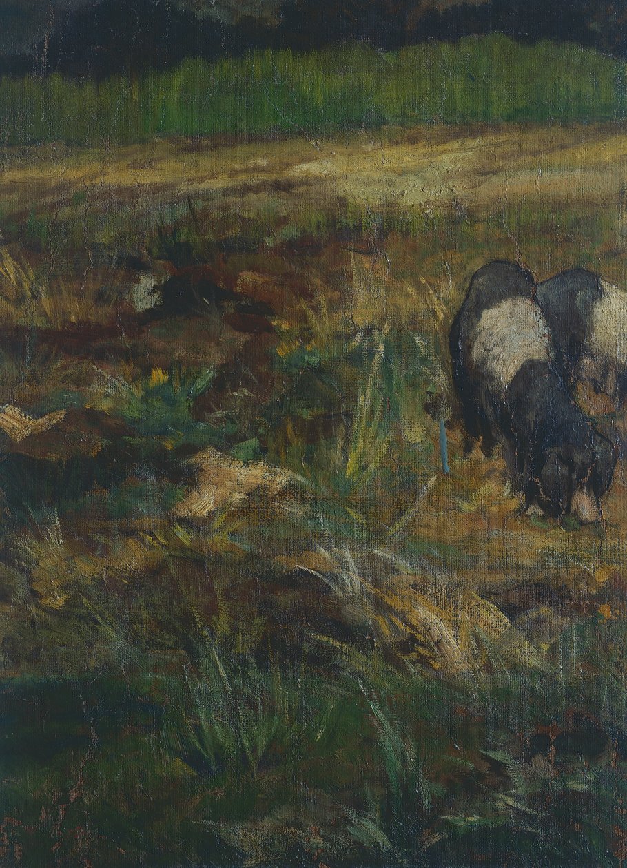 Maremma toscana, detalhe (óleo sobre tela) de Giovanni Fattori