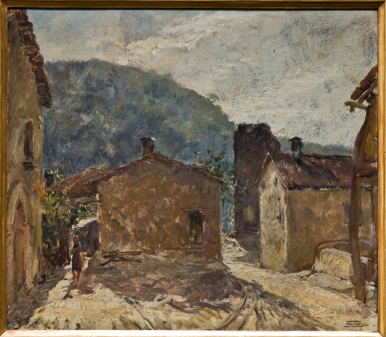 Manhãs em Rosola (óleo sobre cartão) de Giovanni Forghieri