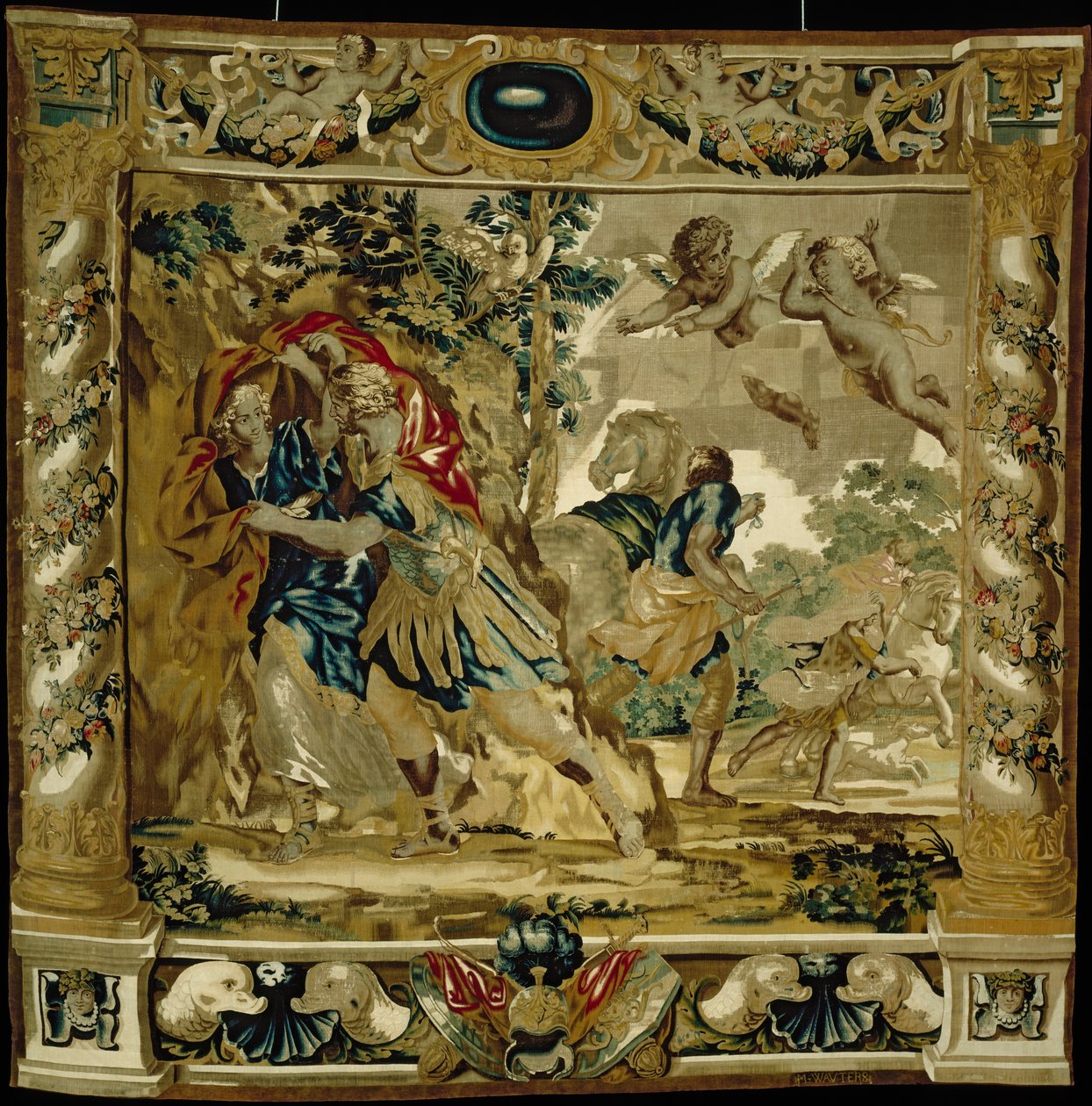 Dido e Eneias procuram abrigo de uma tempestade de Giovanni Francesco (1610 62) Romanelli