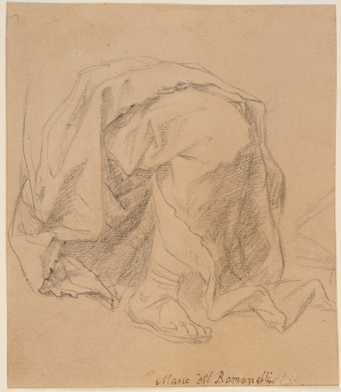 Estudo da Drapery de Giovanni Francesco (1610 62) Romanelli