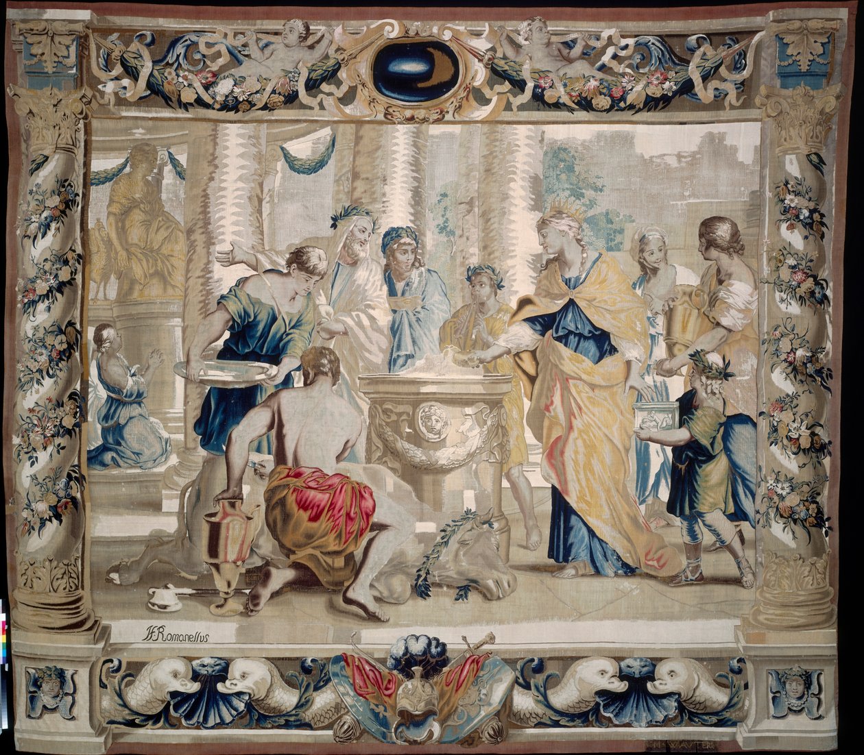 Dido faz um sacrifício a Juno, a deusa do casamento de Giovanni Francesco (1610 62) Romanelli