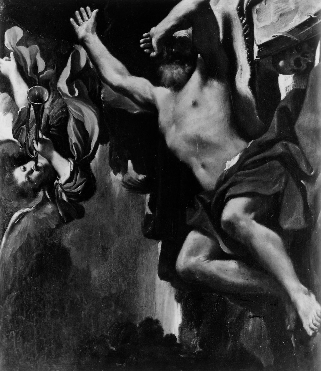 A visão de São Jerônimo, 1619-20 de Giovanni Francesco Barbieri
